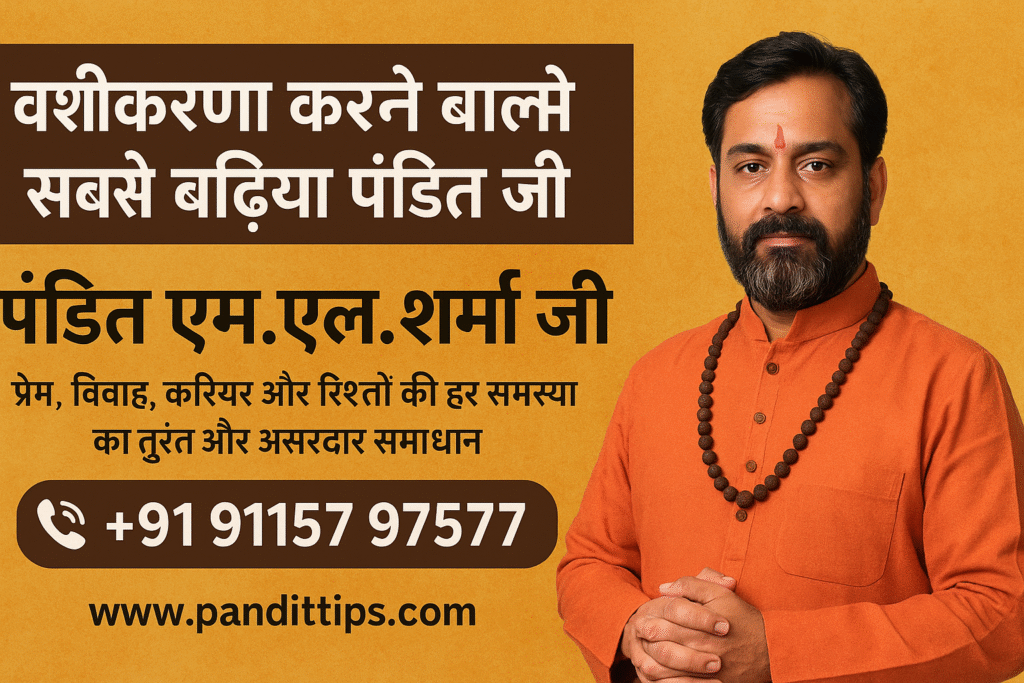वशीकरण करने वाले सबसे बढ़िया पंडित जी | Pandit M.L. Sharma Ji
